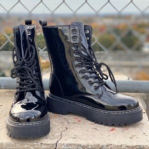 Black Combat Boot